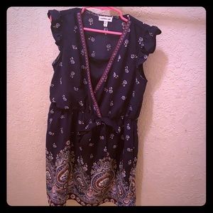cute vintage no sleeve short dress